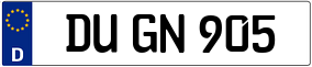 Trailer License Plate